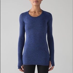 NWOT Dark Blue Lululemon Swiftly Tech Long Sleeve